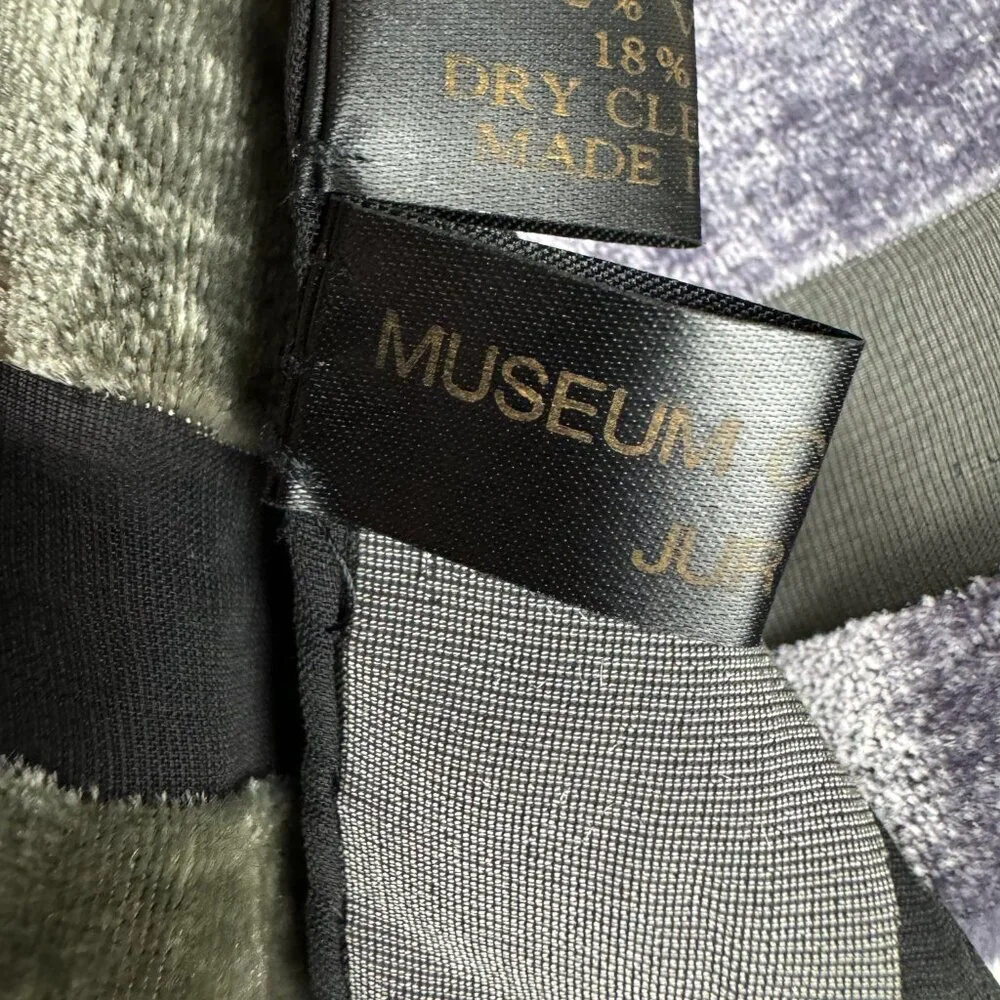 Museum Arts Collection Juraku Viscose & Silk Velvet Chiffon Stripped Scarf